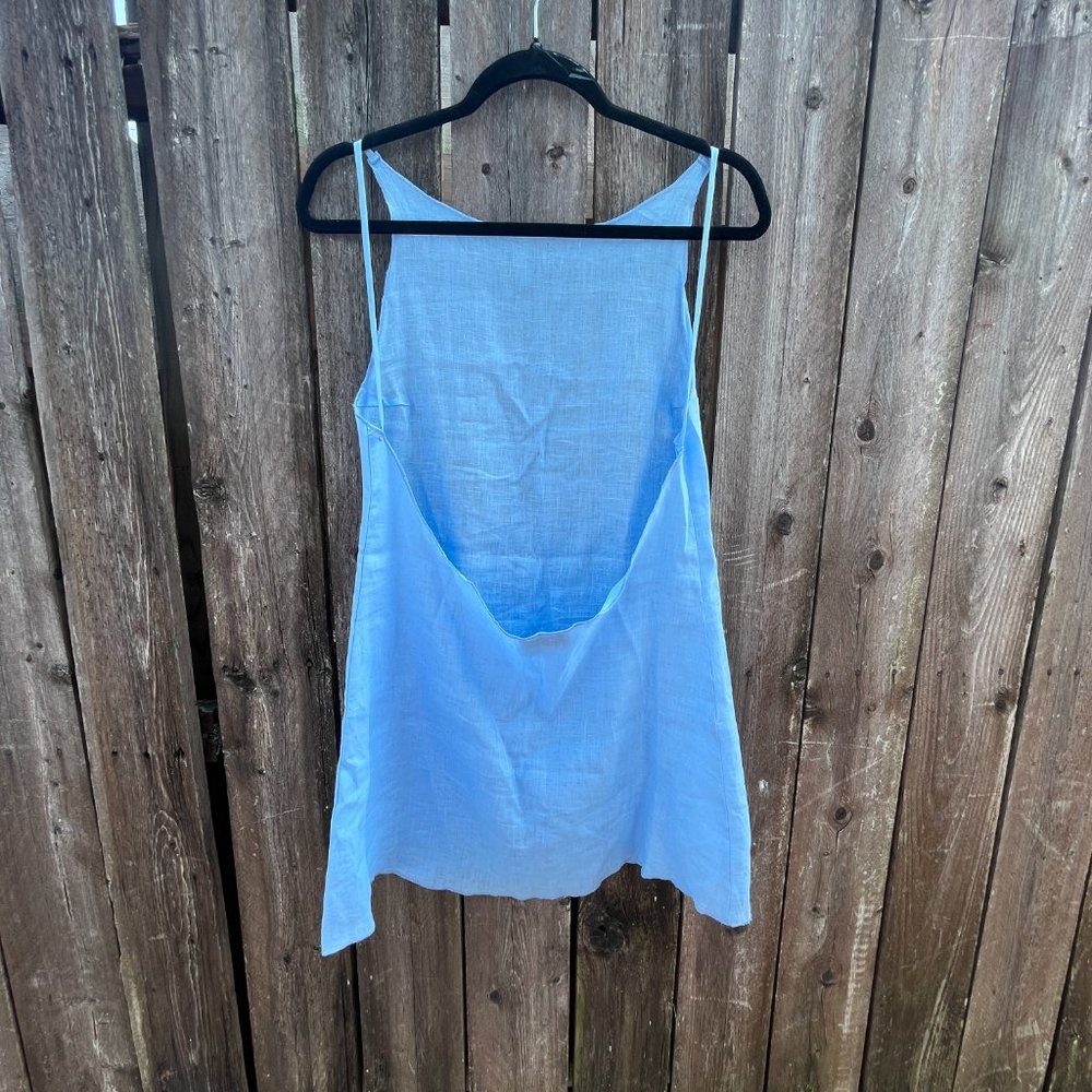 Gil Rodriguez Montecito Linen Dress in Sky - Picture 2 of 5